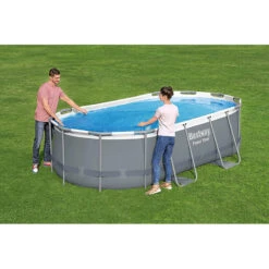 Bâche à Bulles Bestway Pour Piscine Ovale -Pas Cher Piscine Magasin bache a bulles bestway pour piscine ovale 58672 2