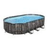 Piscine Tubulaire Ovale Bestway Power Steel 6,10 X 3,66 X 1,22m Aspect Bois Rustique -Pas Cher Piscine Magasin piscine ovale tubulaire aspect bois veilli 610 x 366 x 122m