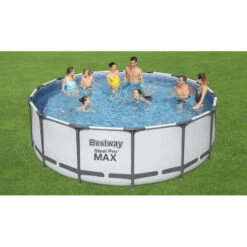 Piscine Tubulaire Ronde Bestway Steel Pro Max 4,27 X ↕1,22m -Pas Cher Piscine Magasin piscine tubulaire bestway power steel 427 x 122m 4