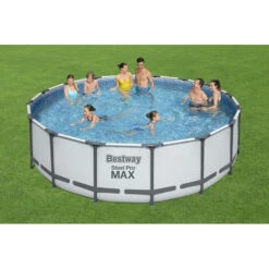 Piscine Tubulaire Ronde Bestway Steel Pro Max 4,88 X ↕1,22m 8 Piscine Tubulaire Ronde Bestway Steel Pro Max 4,88 X ↕1,22m -Pas Cher Piscine Magasin piscine tubulaire bestway power steel 488 x 122m 2