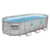 Piscine Tubulaire Ovale Bestway Power Steel 5,49 X 2,74 X 1,22m Aspect Briquettes -Pas Cher Piscine Magasin piscine tubulaire ovale bestway power steel 549 x 274 x 122m aspect briquettes