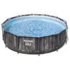 Piscine Tubulaire Ronde Bestway Steel Pro Max 3,66 X 1,00m Aspect Bois Rustique -Pas Cher Piscine Magasin piscine tubulaire ronde aspect bois veilli bestway 366 x 100m